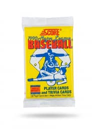 Score 1990 Major League Baseball trading card pack