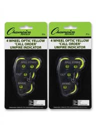 Champion Sports 4 Wheel Optic Yellow Call Order Umpire Indicator